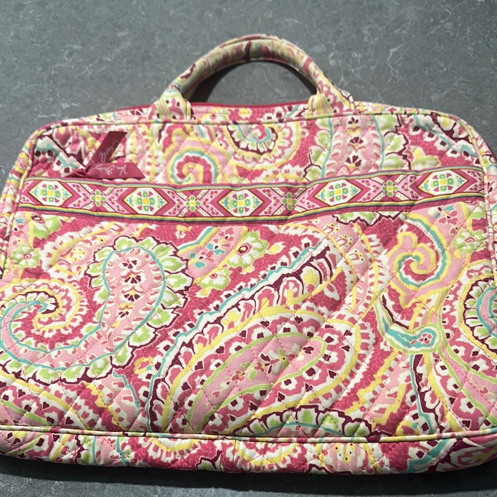 Vera Bradley Pink Paisley laptop bag